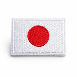 Japanese Rising Sun Flag Iron on Sew On Embroidered Patch