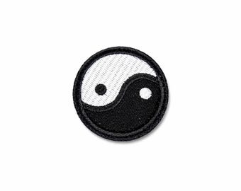 Écusson Yin Yang | Badge brodé symbole taoïste (à repasser/à coudre)
