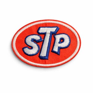 STP Engine Patch Iron On | Motor Racing Badge