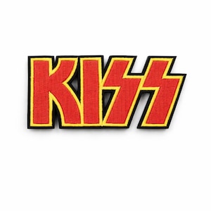 Patch bordado do KISS | Aplique com ferro de passar ou costure