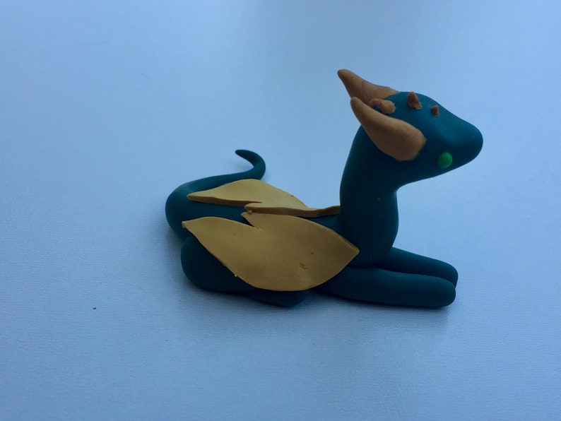 Dark green and Gold Dragon