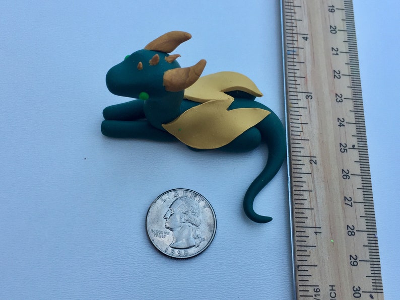 Dark green and Gold Dragon