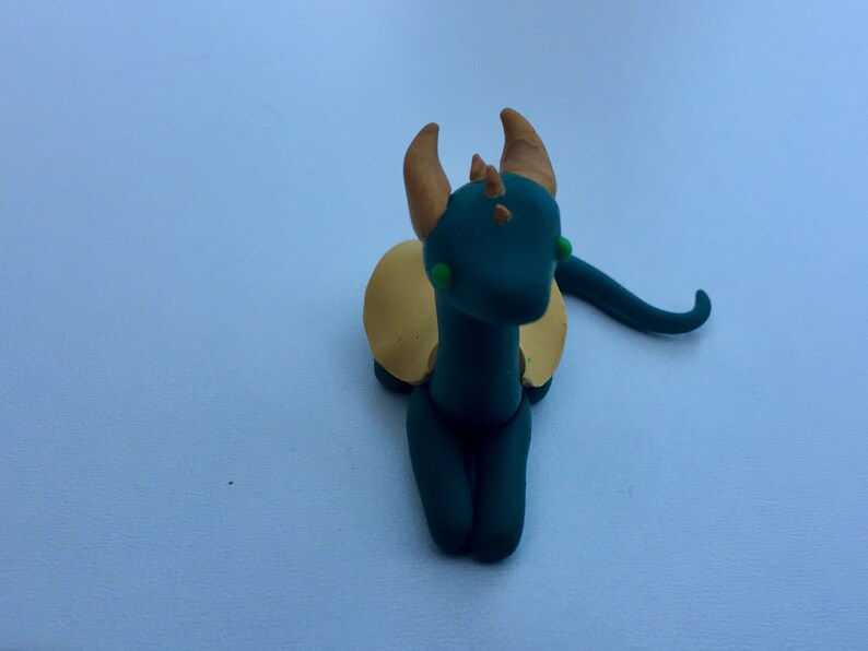 Dark green and Gold Dragon