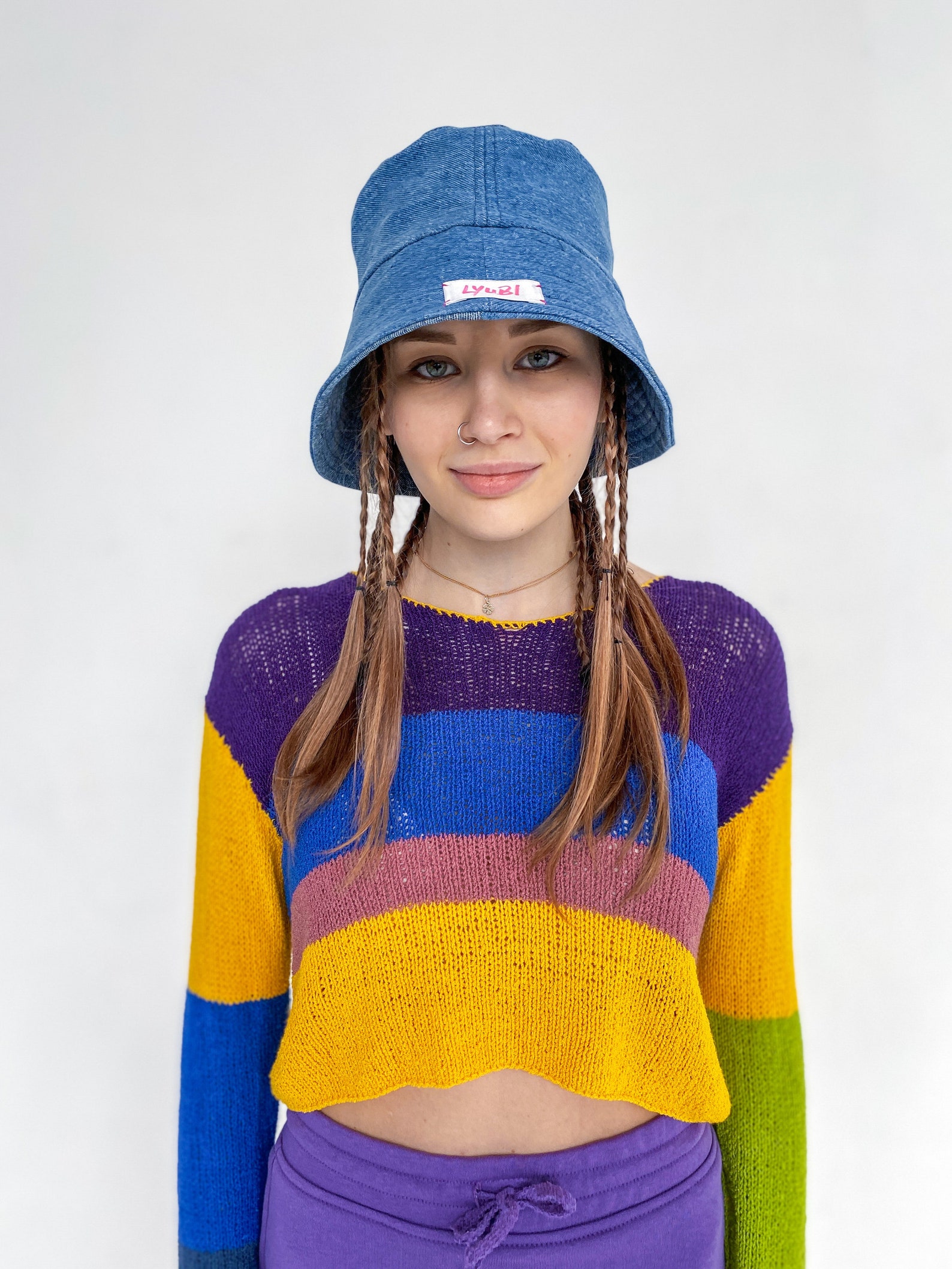 Y2K Jeans bucket hat Blue jeans hat Summer hat Jeans panama Etsy