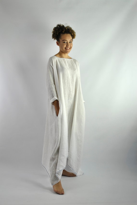 linen beach kaftan