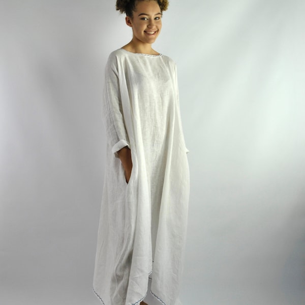 The Best HOUSE DRESS EVER with pockets, 100% linen no. 28