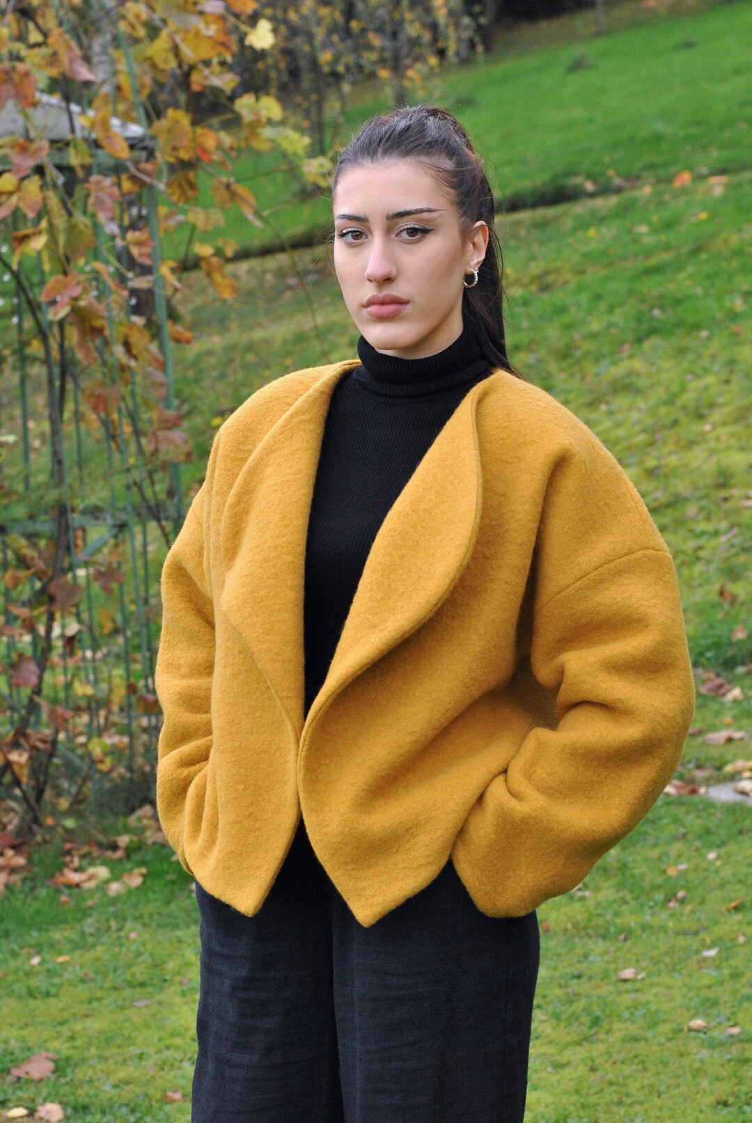 Eva tralala boiled wool coat best sale