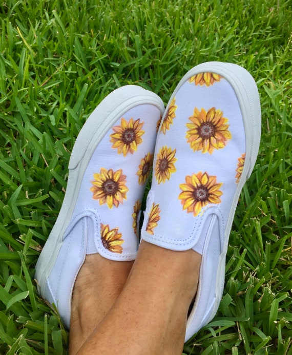 sunflower vans etsy