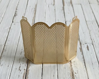 Miniature Brass Fireplace Screen - Fireplace Accessory, 1:12 Scale