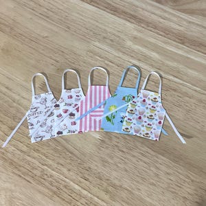 Handmade Dollhouse Miniature Apron, Multiple Patterns Available, 1:12 Scale