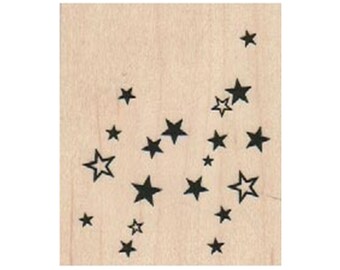 Stars RUBBER STAMP Background Stamp Celestial Stamp Outer Space Stamp Space Stamp Shape Stamp Falling Stars Star Stamp Doodle Stamp