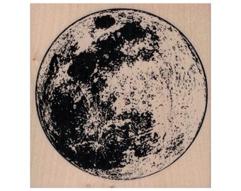 EXCEART Wooden Rubber Stamps Moon Phase Pattern Round Moon Decorative Stamp DIY Decoration Printing For Diary Journal Notebook Travel Notebook DIY Craft Random Color 8Pcs