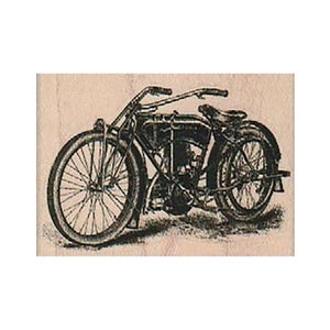 TIMBRO IN GOMMA per moto d'epoca, timbro da viaggio, timbro per motocicletta, timbro per ciclo, timbro per trasporto d'epoca, timbro Steampunk, timbro per bici