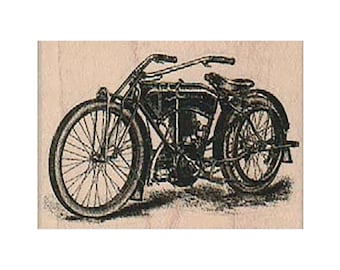 Vintage Motorcycle RUBBER STAMP, Travel Stamp, Motorcycle Stamp, Cycle Stamp, Vintage Transportation Stamp, Steampunk Stamp, Bike Stamp