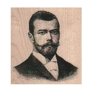 Bärtiger Mann STEMPEL, Viktorianischer Mann Stempel, Vintage Mann Stempel, Bart Stempel, Gentleman Stempel, Männlicher Stempel, Alter Mann Stempel, Gesichtsstempel