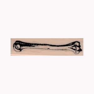 Humerus Bone RUBBER STAMP, Halloween Stamp, Halloween Bones Stamp, Bones Stamp, Humerus Stamp, Halloween Crafts, Skeleton Stamp, Arm Bone