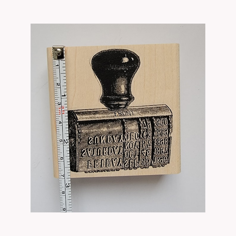 Vintage Date Stamp RUBBER STAMP Rubber Stamp Date Stamp Etsy