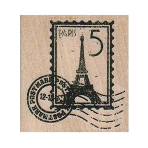 Paris Eiffel Stamp Cancelled RUBBER STAMP, Paris Stamp, Travel Stamp, Vacation Stamp, France Stamp, Eiffel Tower Stamp, Mail Stamp