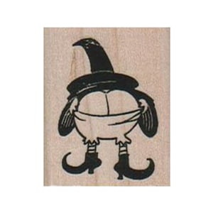 Mooning Witch RUBBER STAMP, Halloween Stamp, Witch Stamp, Mooning Stamp, Funny Witch Stamp, Halloween Gift Idea, Halloween Party, Witches