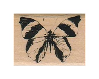 Striped Butterfly RUBBER STAMP, Nature Stamp, Insect Stamp, Butterflies Stamp, Moth Stamp, Lepidopterist Stamp, Flying Insect Stamp