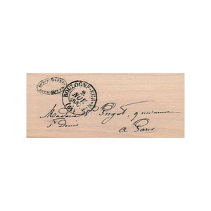 Paris Adresse STEMPEL, Paris Stempel, Reisestempel, Brief Stempel, Mixed Media Stempel, Urlaubsstempel, Frankreich Stempel, Mail Stempel, Porto