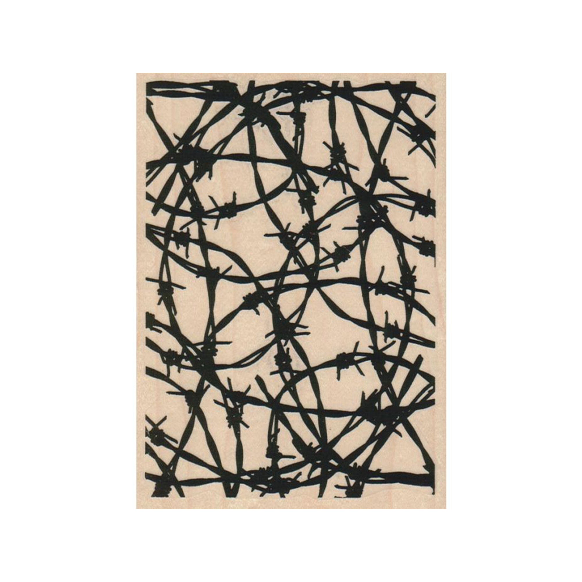 LARGE Barbed Wire Background RUBBER STAMP, Background Stamp, Mixed Media Stamp, Fencing Stamp, Barbed Wire Stamp, Fence Stamp, Wire Stamp
