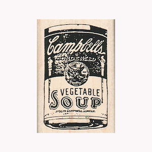 Timbro in gomma per zuppa di verdure, timbro per lattina di zuppa, timbro per cibo di conforto, timbro alimentare, timbro per zuppa, timbro per cucina, timbro per ricetta, timbro per cucina, cibo