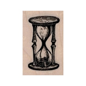 Sanduhr STEMPEL, Zeitmesser Stempel, Sanduhr Stempel, Sanduhr Stempel, Zeitstempel, Timer Stempel, Stundenstempel, Vintage Stempel, Uhrenstempel