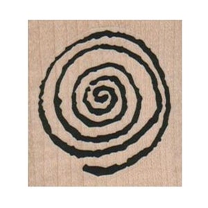 Spiraal RUBBERSTEMPEL, opgerolde stempel, ronde stempel, cirkelvormige stempel, gekrulde stempel, radiale stempel, mixed media, spoelstempel, steampunk, ontwerp