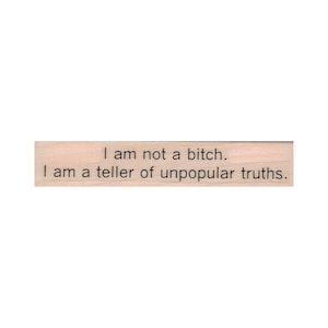 I'm not A B*tch STEMPEL, Bitch Stempel, Honesty Stempel, Straight Shooter Stempel, Swear Stempel, lustiger Stempel, lustiger Spruch Stempel, Humorvoll