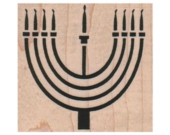May include: A black and white illustration of a menorah, a traditional Jewish candelabrum with seven branches.