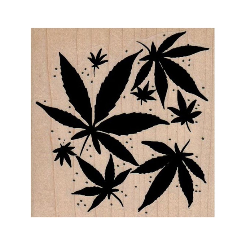 Pot Leaf RUBBER STAMP Hemp Stamp Marijuana Rubber Stamp - Etsy