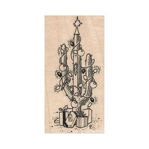 Weihnachtskaktus STEMPEL, Weihnachtsstempel, Wüste Weihnachtsstempel, Weihnachtskaktus Stempel, Western Urlaub Stempel, Wüstenstempel, Kaktus