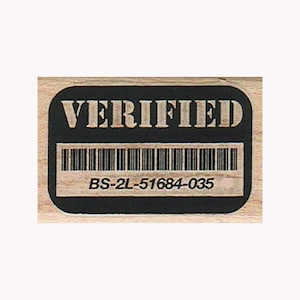 Verifizierter STEMPEL, Briefmarke, Mixed Media Stempel, Mail Stempel, Verifizierung Stempel, Post Stempel, Medien Stempel, Media Art Stempel, Sendungen