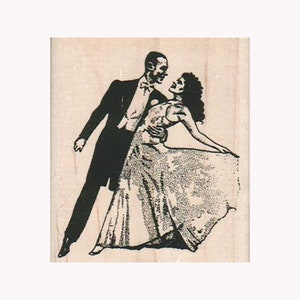 SELLO DE GOMA "Pareja Bailando", Sello de Baile, Sello de Baile de Salón, Sello de Enamorados, Sello de Amor, Sello de Pareja Enamorada, Sello de Bailarines, Sello de Abrazándose