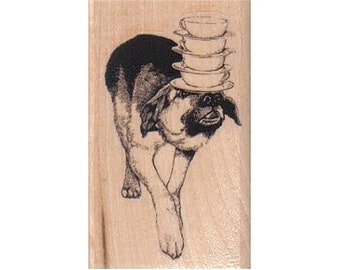Sello de goma con diseño de pastor alemán, sello divertido de pastor alemán, sello de GSD, sello de perro, sello de truco de perro, sello canino, para amantes del pastor alemán