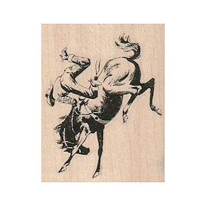 Pferd Bucking Cowboy STEMPEL, Western Stempel, Western Stempel, Cowboy Stempel, Cowboy Stempel, Western Stempel, Western Stempel