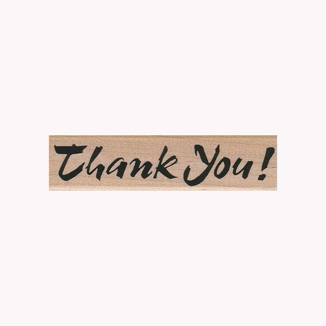 Thank You RUBBER STAMP, Thanking Stamp, Thank You Stamp, Thanks Stamp, Gratitude, Card Making