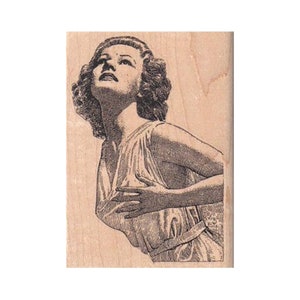Timbre en caoutchouc de belle dame, timbre de dame rétro, timbre de recherche de dame, timbre de recherche de belle dame rétro, timbre de star de cinéma, dame glamour