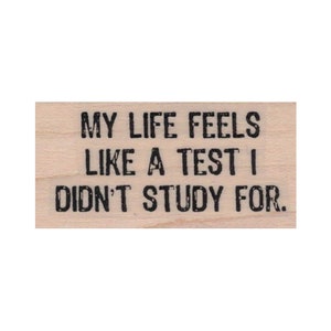 Mi vida parece un sello de goma, sello divertido, sello de vida, sello con frase, sello con frase graciosa, sello humorístico, sello inspirador, sello gracioso