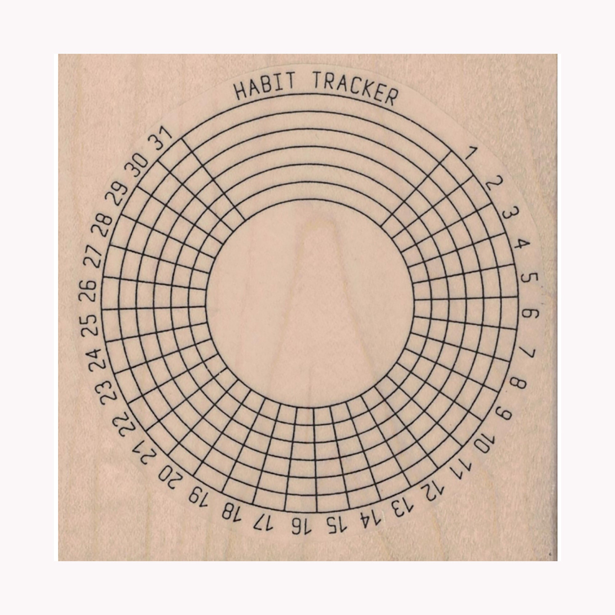 Radial Habit Tracker Clear Stamp 28696