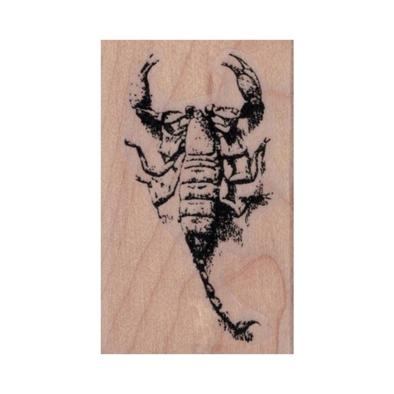 Exoskeleton Wooden Rubber Stamp No 4