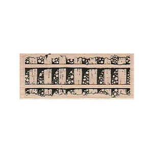 Train Track RUBBER STAMP, Steampunk Stamp, Straight Train Track Stamp, Transportation Stamp, Train Stamp, Steam Train Stamp, Vintage Train