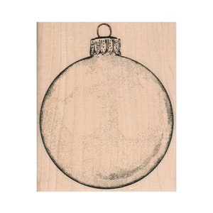 Ornament RUBBER STAMP, Tree Ornament Stamp, Christmas Ball Stamp, Christmas Ornament Stamp, Ornament Stamp, Christmas Decoration Stamp