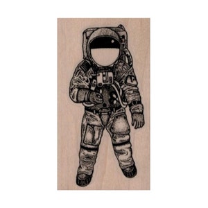 Astronaut RUBBER STAMP, Space Travel Rubber Stamp, NASA Rubber Stamp, Moon Landing Stamp, Spaceman Stamp, Spaceship Rubber Stamp, Moon Stamp