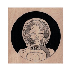 Aquarium Weltraum Mädchen STEMPEL, Weltraum Stempel, Planeten Stempel, Weltraum Stempel, Mond Stempel, Universum Stempel, Weltraum Mädchen, Astronaut Stempel