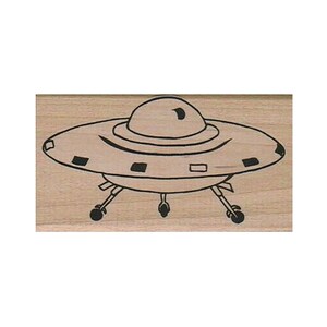 Fliegende Untertasse STEMPEL, Raumschiff Stempel, Weltraum Stempel, Weltraum Stempel, Sci-Fi Stempel, UFO Stempel, Alien Stempel