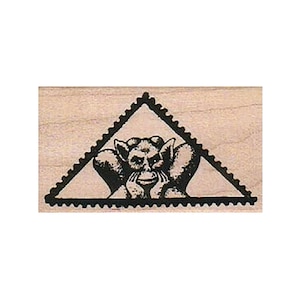 Znaczek pocztowy Gargoyle Triangle ZNACZEK GUMOWY, Znaczek pocztowy, Znaczek pocztowy, Znaczek w technice mieszanej, Znaczek pocztowy, Znaczek pocztówki, Znaczki Gargoyle
