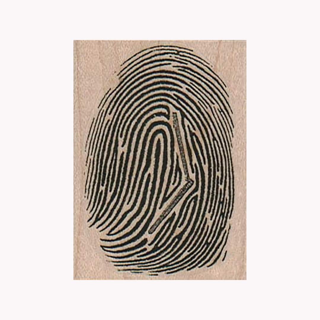 Fingerprint RUBBER STAMP, Finger Print Stamps, Finger Stamp, Police