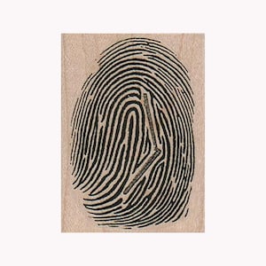 Fingerprint RUBBER STAMP, Finger Print Stamps, Finger Stamp, Police Stamp, Booking Stamp, Investigation Stamp, Mixed Media Stamp, Detective
